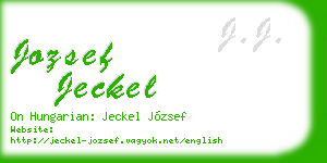 jozsef jeckel business card