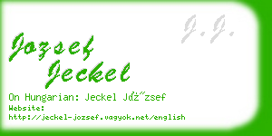 jozsef jeckel business card